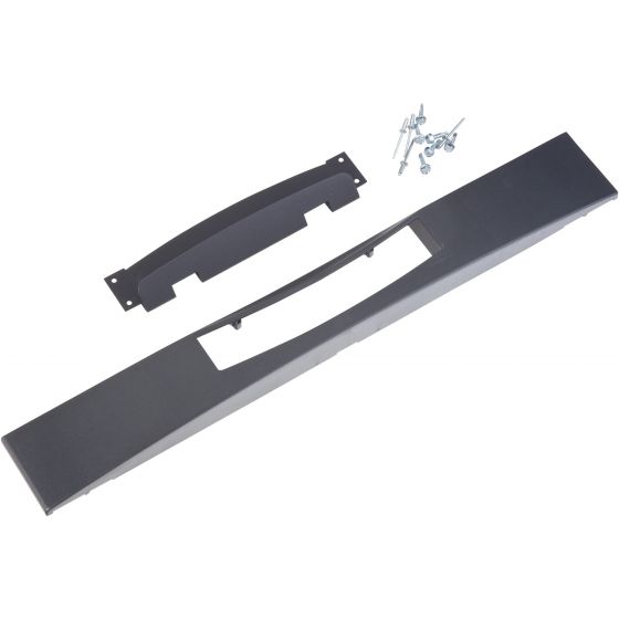 Frontblende · schwarz · flach